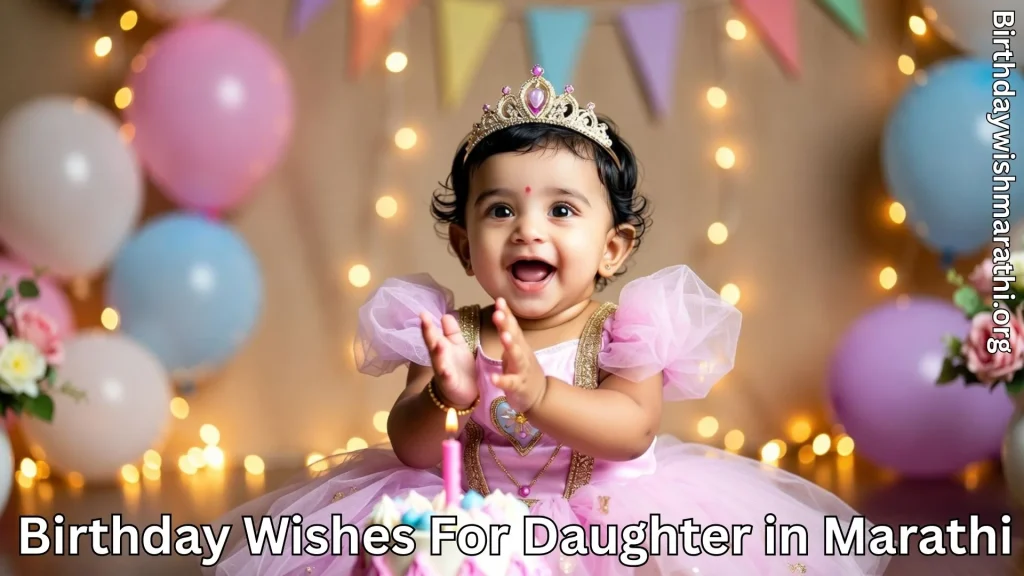 Baby girl wearing crown celebrating birthday with cake