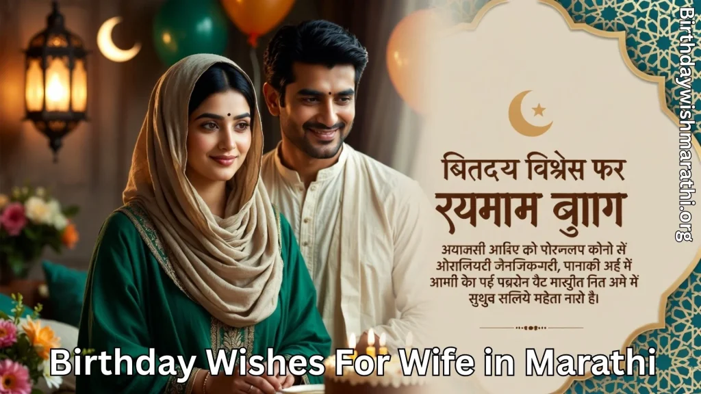 Couple celebrating wife's birthday with cake at home