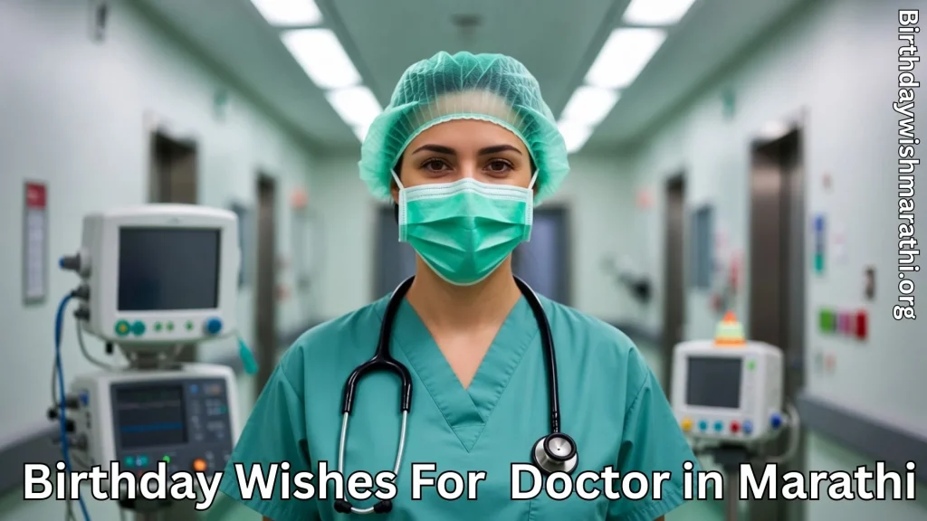 Female doctor wearing mask standing in hospital corridor