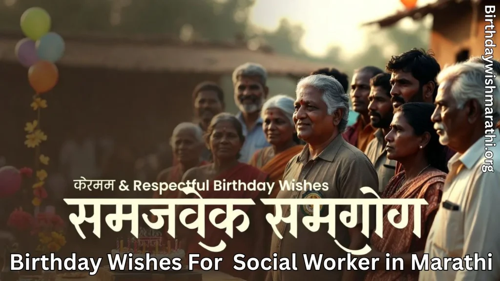 Respectful birthday celebration for social worker