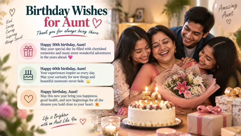 Birthday wishes for aunt in marathi celebrating her 50th and 60th birthdays