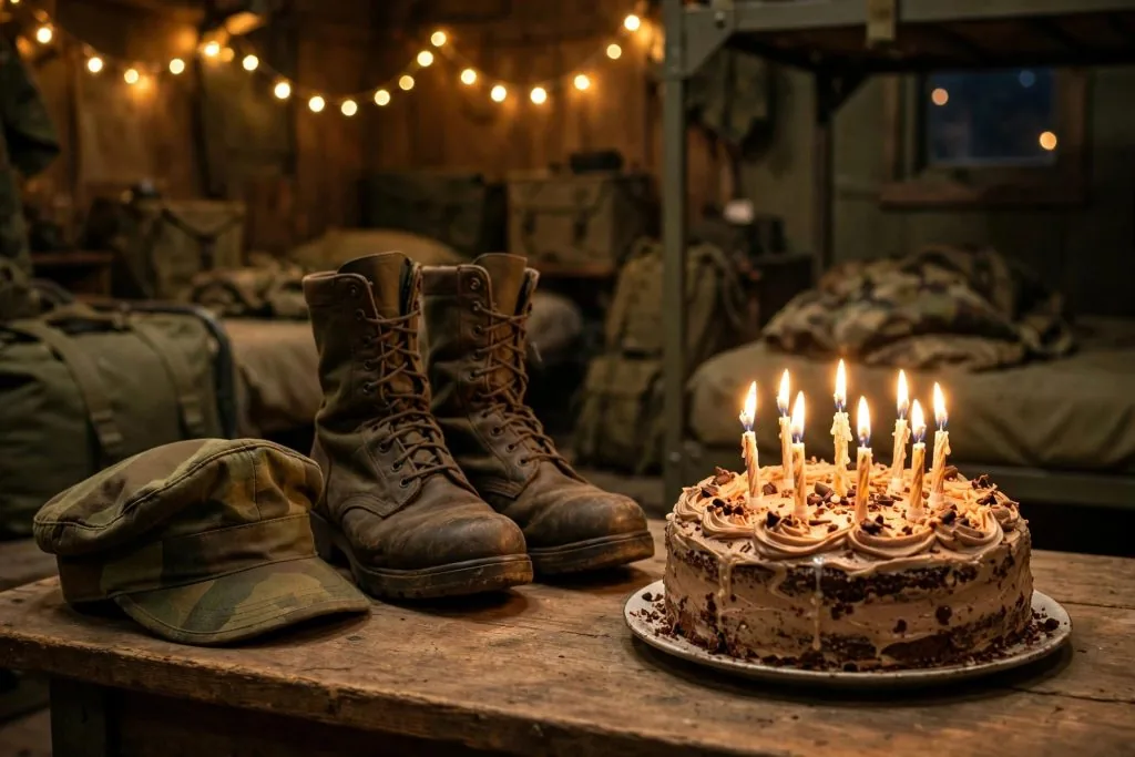 birthday wishes for army man in marathi - indian army soldier celebrating birthday with comrades