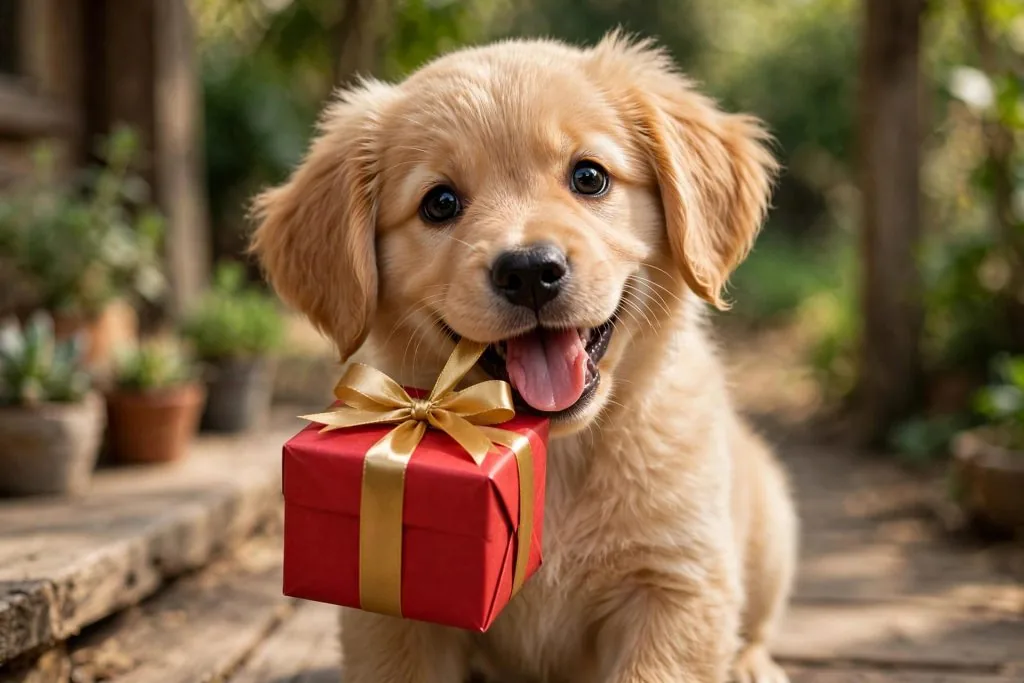 birthday wishes for dog in marathi - adorable dog celebrating birthday with cake and balloons